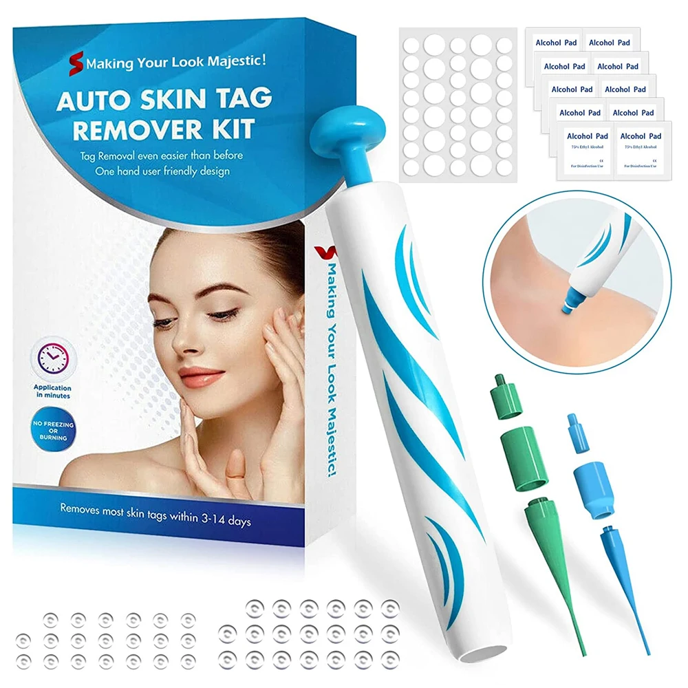 Skincare Ingredients Checker - 2 IN 1 自動マイクロスキンタグリムーバーデバイス標準およびマイクロスキンタグ除去キット大人のほくろいぼ除去フェイスケア美容ツール