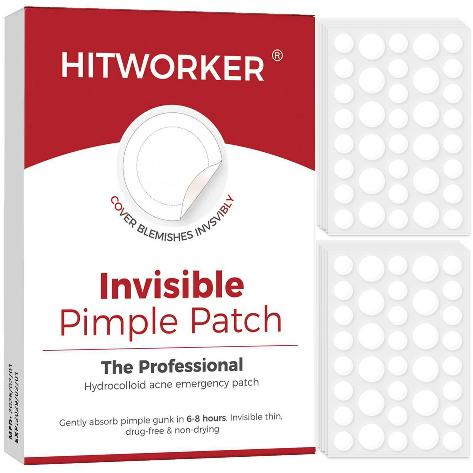 36/360枚入りハイドロコロイドニキビパッチ（アルコールフ - Hydrocolloid Acne Patch のレビューと価格