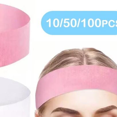 10/50/100 個使い捨てヘッドバンドスパサロンフェイシ - Skincare Pink のレビューと価格