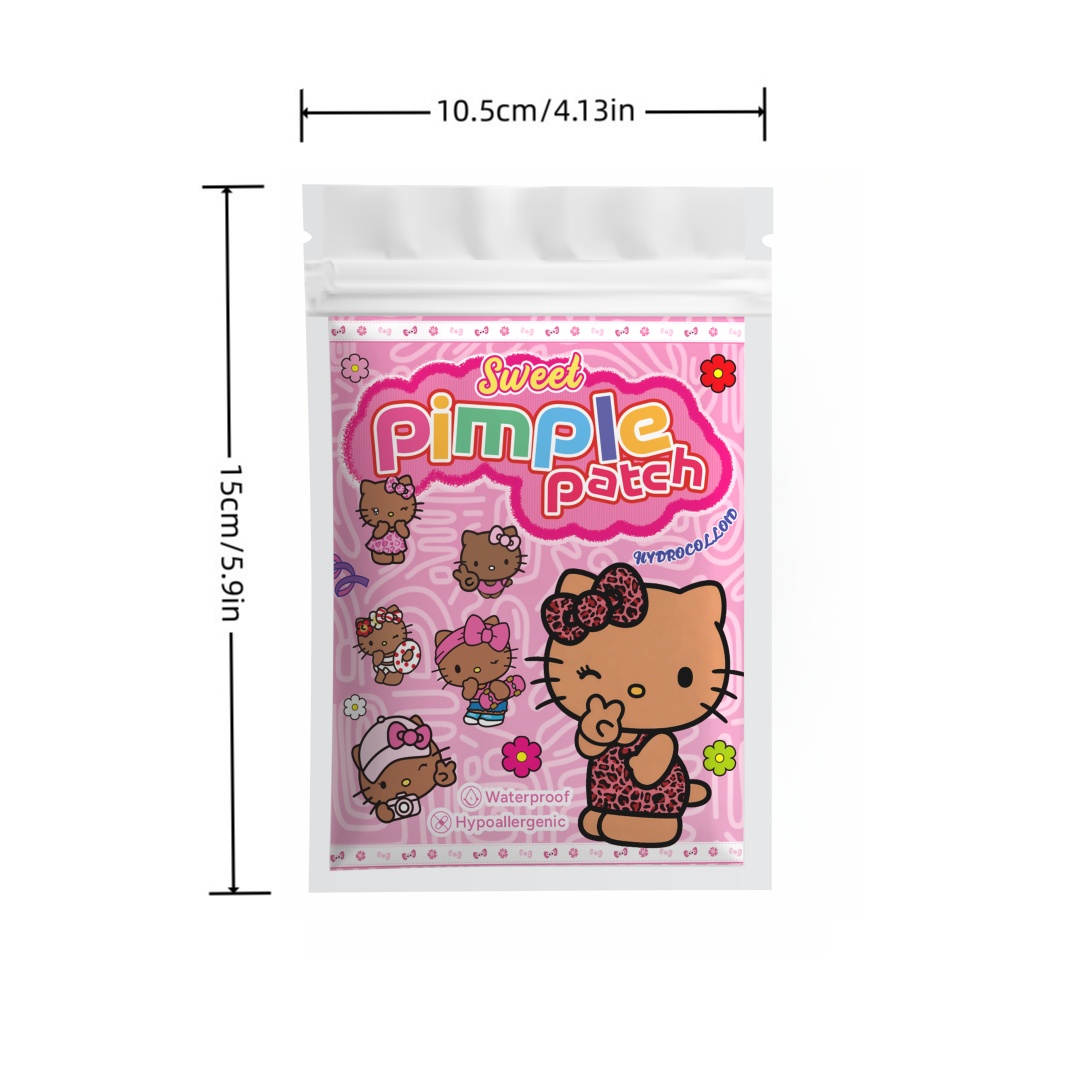 100枚入り ハローキティ ニキビパッチ、顔用ニキビパッチ、 - Hydrocolloid Acne Patch のレビューと価格