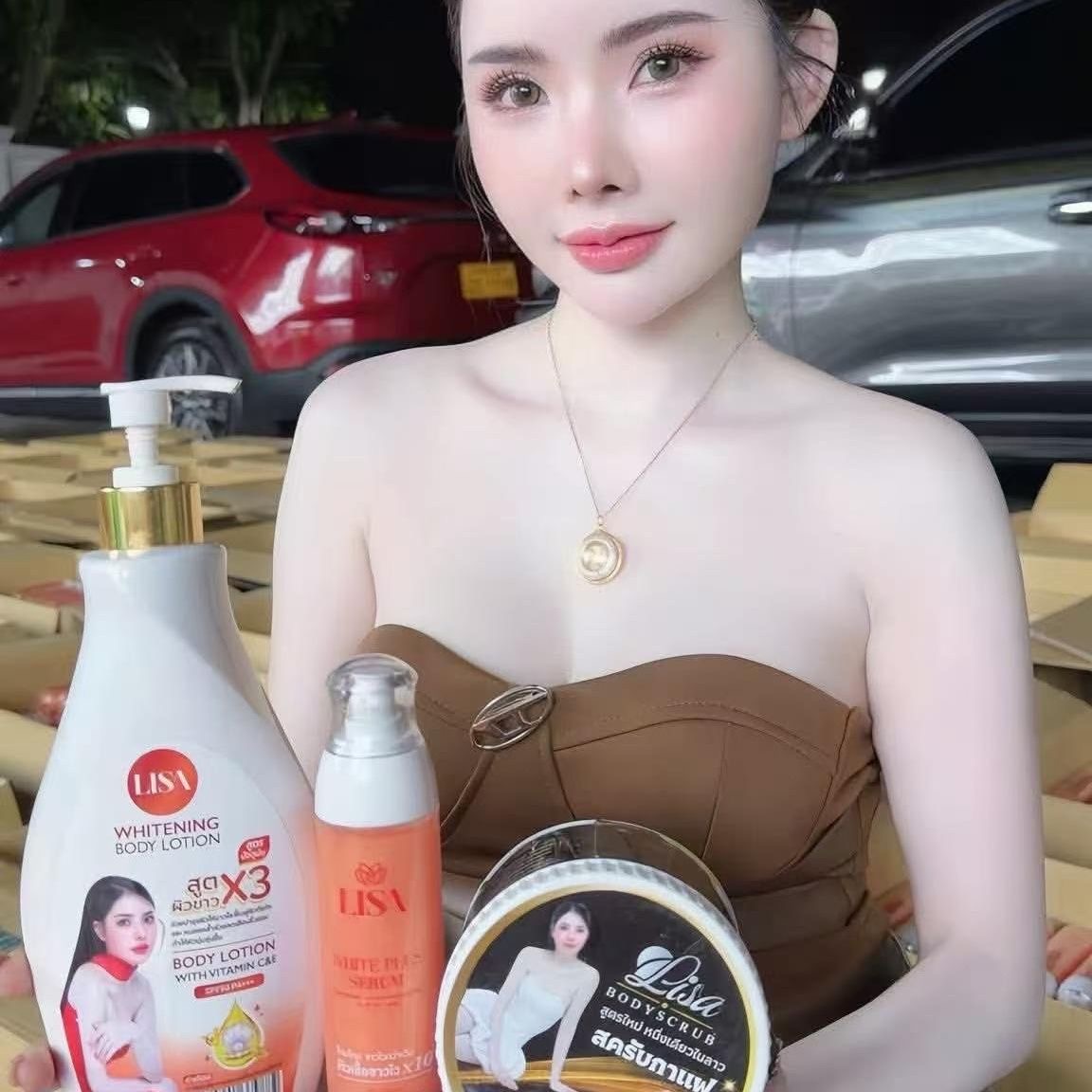 タイ産 リサ ホワイトプラス セラム 120ml シミ・そば - Skincare Glad2Glow のレビューと価格