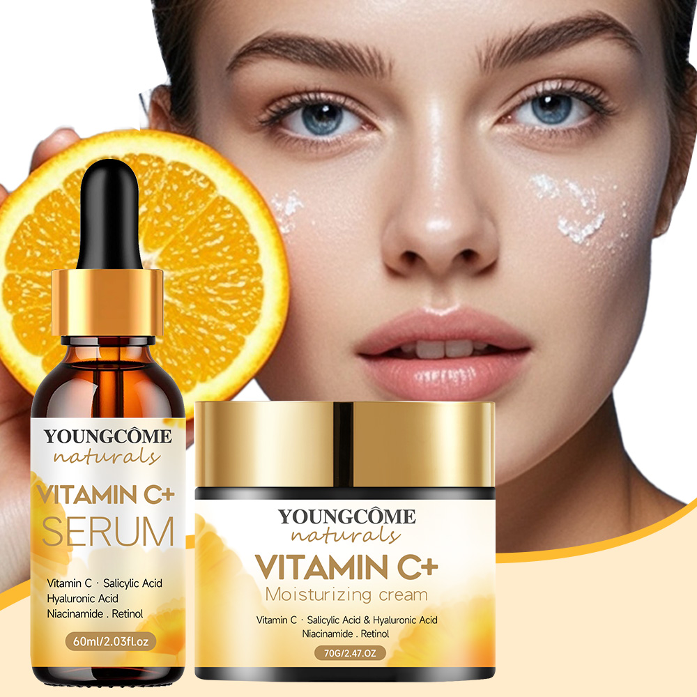 ビタミンCフェイスクリーム＆エッセンシャルセット レチノール - Skincare Glad2Glow のレビューと価格