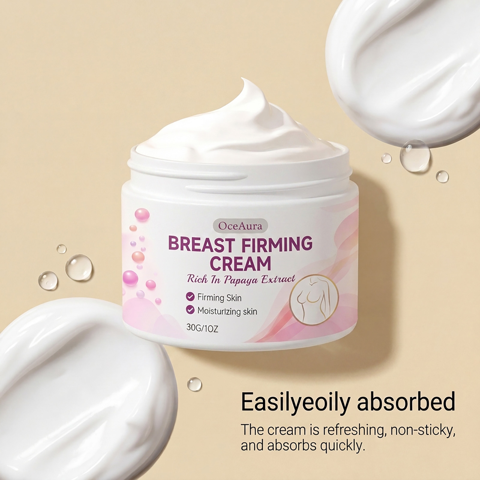 バストプランピングファーミングクリーム女性用毎日の胸部マッサ - Skincare Routine のレビューと価格