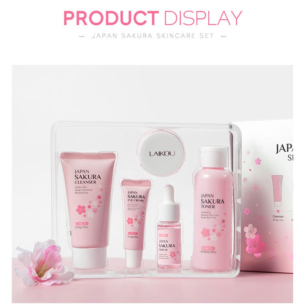Sakura-フェイシャルスキンケアセット,フェイスクリーム - Skincare Pink のレビューと価格